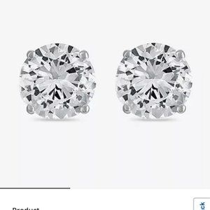 White Sapphire earrings